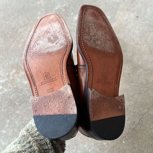 Peter Huber Dress Shoes Brown Leather Men’s Size 9.5 main image 4